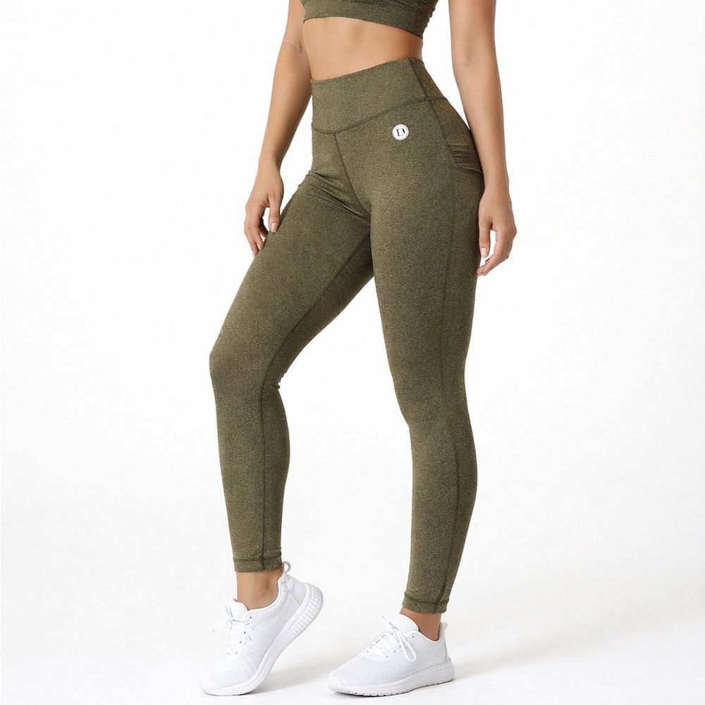 Olive Green Women's Active Leggings